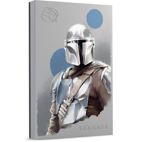 Hard Disk Portabil Seagate The Mandalorian Special Edition FireCuda, 2TB, USB 3.0, Grey