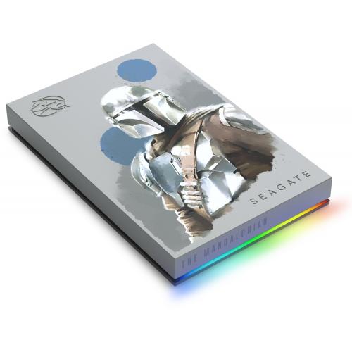 Hard Disk Portabil Seagate The Mandalorian Special Edition FireCuda, 2TB, USB 3.0, Grey