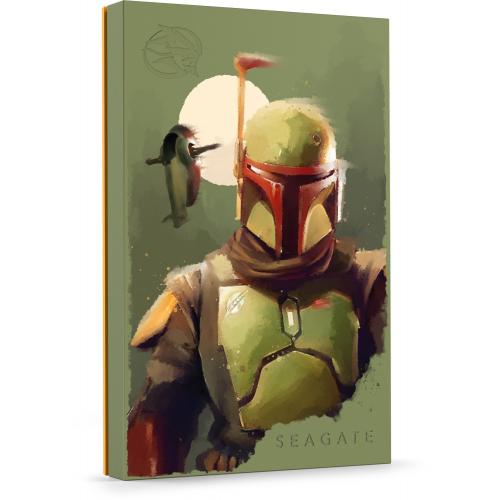 Hard Disk Portabil Seagate Boba Fett Special Edition FireCuda, 2TB, USB 3.0, Green