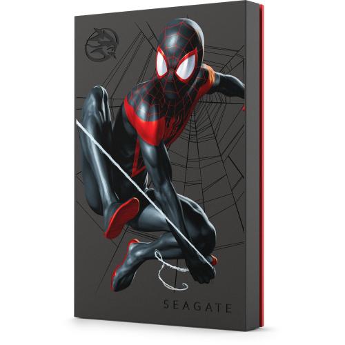 Hard Disk Portabil Seagate Miles Morales Special Edition FireCuda, 2TB, USB 3.0, Black