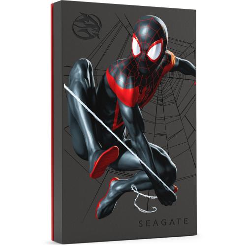 Hard Disk Portabil Seagate Miles Morales Special Edition FireCuda, 2TB, USB 3.0, Black