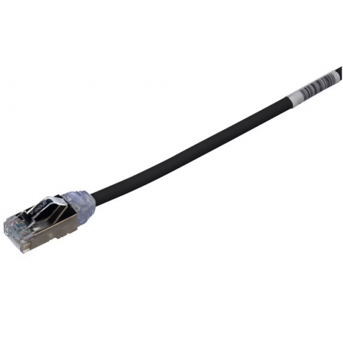 Patch Cord PANDUIT STP28X0.2MBL, Cat6a, F/UTP, 0.2m, Black