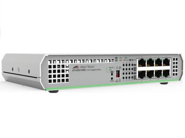 Switch ALLIED TELESIS GS910, 8 port, 10/100/1000 Mbps