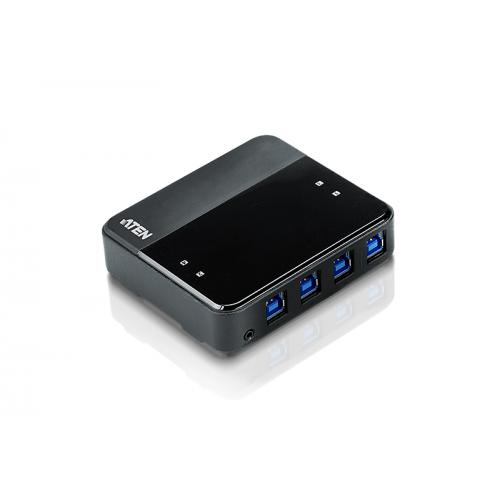 Switch ATEN US434-AT, 4x USB 3.0, 4x USB-B female, Black