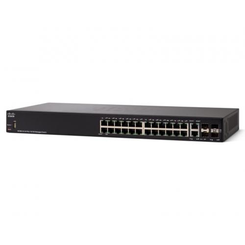 Switch Cisco SF350-24, 24 porturi