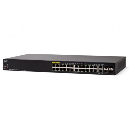 Switch Cisco SF350-24P, 24 porturi, PoE