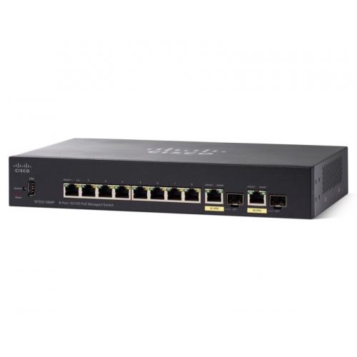 Switch Cisco SF352-08MP, 8 porturi, PoE