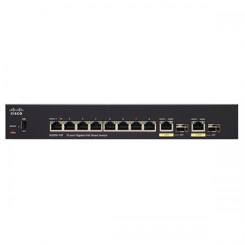 Switch Cisco SG250-10P 10xPort PoE