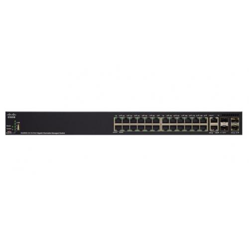 Switch Cisco SG350X-24, 24 porturi