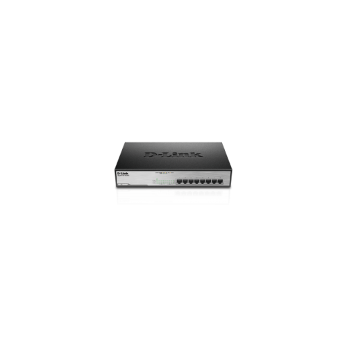 Switch D-Link DGS-1008MP, 8 port, 10/100/1000 Mbps