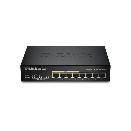 Switch D-Link DGS-1008,  8 port, 10/100/1000 Mbps