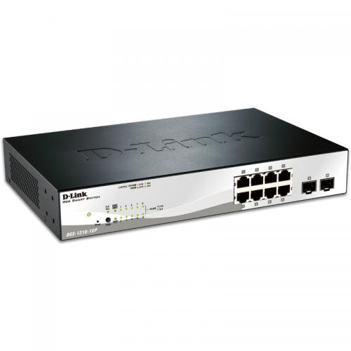 Switch D-Link DGS-1210-10, 8 port, 10/100/1000 Mbps
