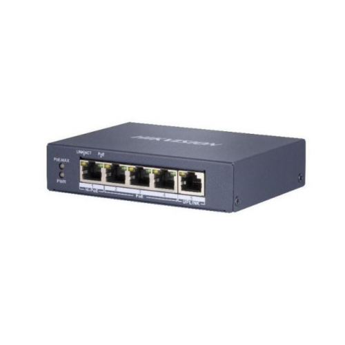 Switch Hikvision DS-3E0505HP-E, 5-port, fara management