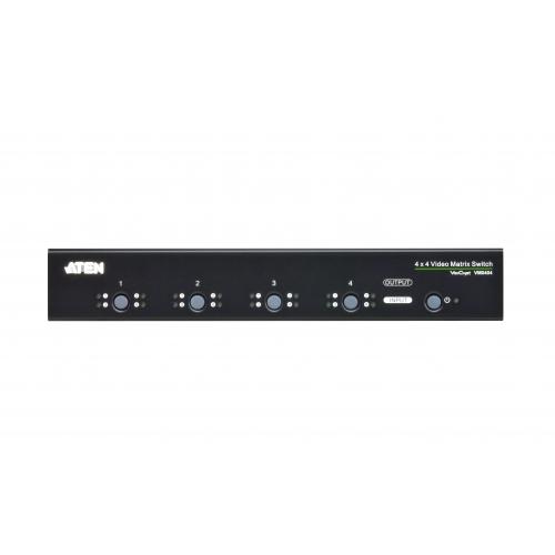 Switch KVM ATEN VM0404, 4x VGA, Black