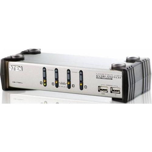 Switch KVM TEN CS1734AC, 4x USB, Silver