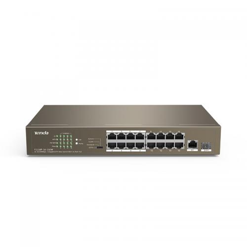 Switch Tenda TEF1118P-16-150W, 16 Port, 10/100 Mbps