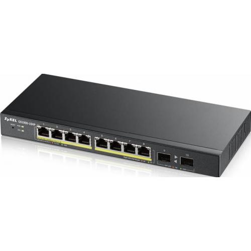Switch Zyxel GS1900-10HP, 8 port, 10/100/1000 Mbps
