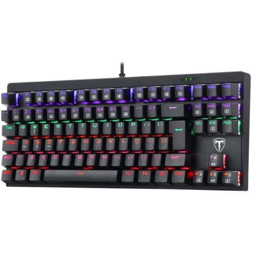 Tastatura T-Dagger Corvette, Rainbow LED, USB, Black