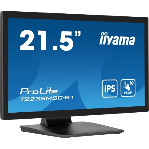 Monitor LED Touchscreen Iiyama T2238MSC-B1, 21.5inch,1920x1080, 5ms GTG, Black