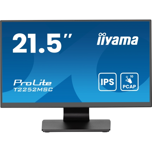Monitor LED Touchscreen Iiyama ProLite T2252MSC-B2AG, 21.5 inch, 1920x1080, 5 ms GTG, Black