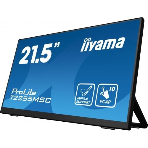 Monitor LED Touchscreen Iiyama ProLite T2255MSC-B1, 21.5inch, 1920x1080, 5ms GTG, Black