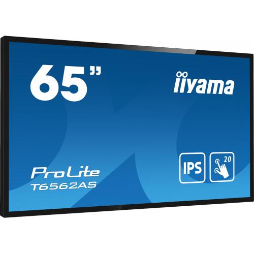 Display Interactiv Iiyama T6562AS-B1, 65inch, 3840x2160pixeli, Android OS, Black