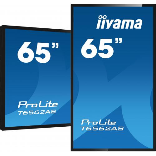 Display Interactiv Iiyama T6562AS-B1, 65inch, 3840x2160pixeli, Android OS, Black