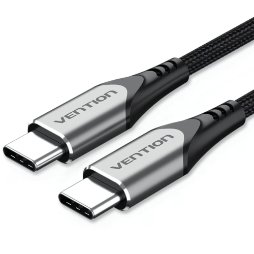 Cablu de date Vention TADHG, USB-C male - USB-C mle, 1.5 m, Black