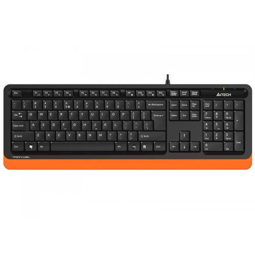 Tastatura A4Tech FStyler FK10, USB, Black-Orange