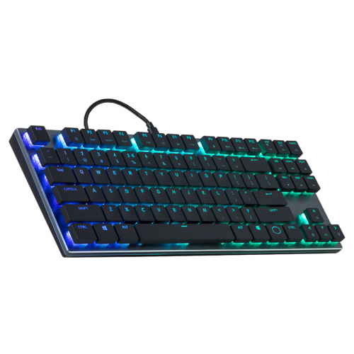 Tastatura Cooler Master SK630 Cherry MX Low Profile Mecanica, RGB LED, USB, Black