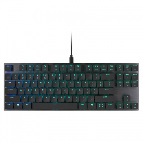 Tastatura Cooler Master SK630 Cherry MX Low Profile Mecanica, RGB LED, USB, Black