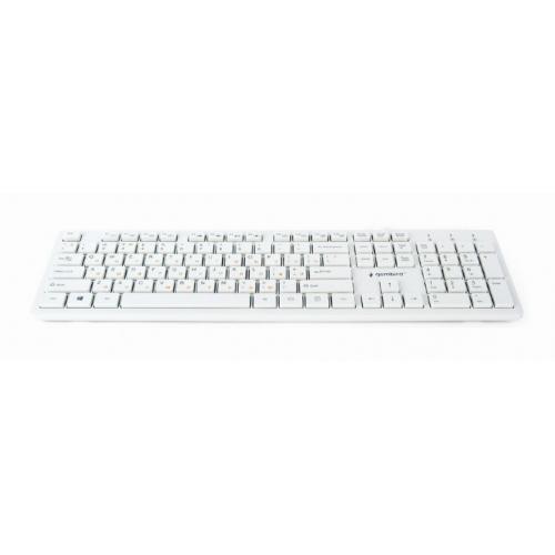 Tastatura Gembird Chocolate, USB, Layout US, White