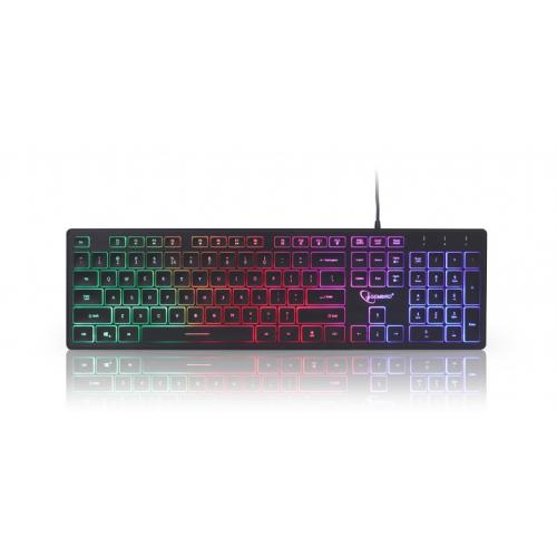 Tastatura Gembird KB-UML-01, RGB LED, USB, Black