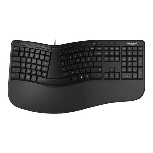 Tastatura Microsoft Wired Ergonomic, USB, neagra