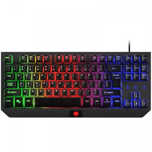 Tastatura Natec Fury Hurricane TKL, RGB LED, USB, Black