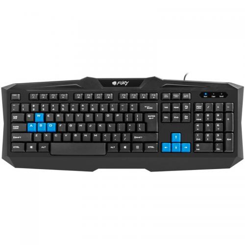 Tastatura Natec Fury Typhoon, USB, Black