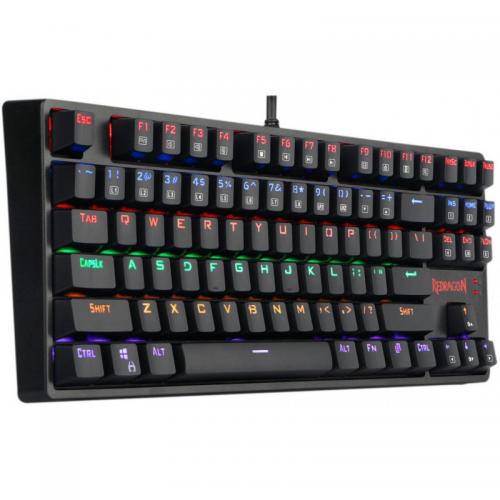 Tastatura Redragon Daksa, RGB LED, USB, Black