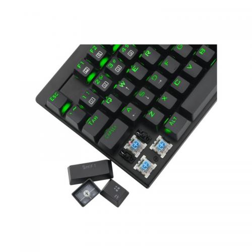 Tastatura T-Dagger Corvette, Green LED, USB, Black