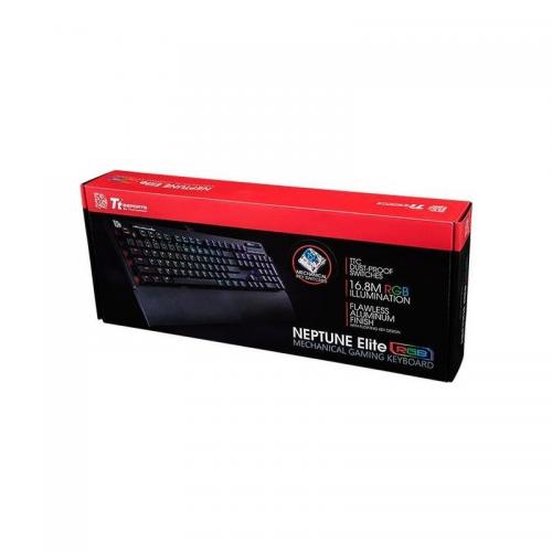 Tastatura Thermaltake Tt eSPORTS Neptune Elite TTC Blue Switch, RGB LED, USB, Black