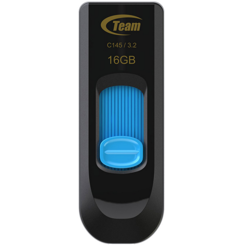 Stick Memorie TeamGroup C145, 16GB, USB-A 3.0, Black-Blue