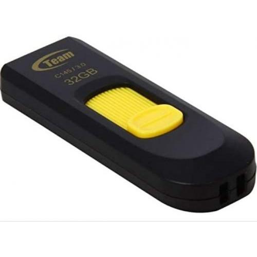 Stick Memorie TeamGroup C145 32GB, USB 3.0, Black-Yellow