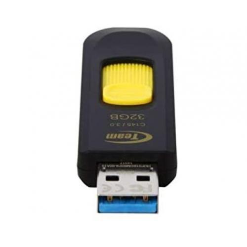 Stick Memorie TeamGroup C145 32GB, USB 3.0, Black-Yellow