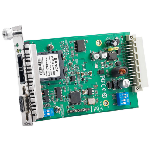 Convertor Media Moxa TCF-142-M-SC-RM, 850 nm, Multi-mode, 5 km, RS232/422/485 - SC