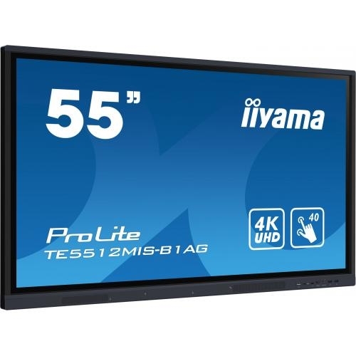 Display Interactiv Iiyama Seria ProLite TE5512MIS-B1AG, 55inch, 3840x2160pixeli, Black