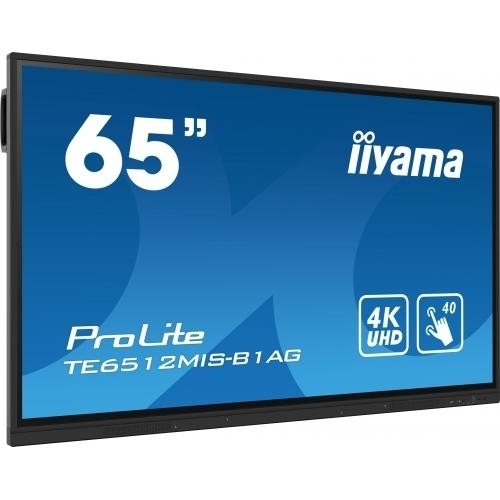 Display Interactiv Iiyama Seria ProLite TE6512MIS-B1AG, 65inch, 3840x2160pixeli, Black