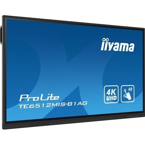 Display Interactiv Iiyama Seria ProLite TE6512MIS-B1AG, 65inch, 3840x2160pixeli, Black