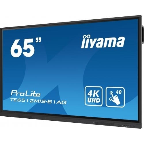 Display Interactiv Iiyama Seria ProLite TE6512MIS-B1AG, 65inch, 3840x2160pixeli, Black