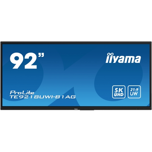 Display Interactiv Iiyama ProLite TE9218UWI-B1AG, 92inch, 5120x2160pixeli, Black