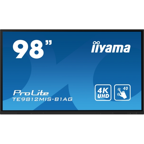 Display Interactiv Iiyama Seria ProLite TE9812MIS-B1AG, 98inch, 3840x2160pixeli, Black