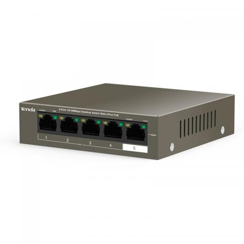 Switch Tenda TEF1105P-4-63W, 4 porturi, PoE